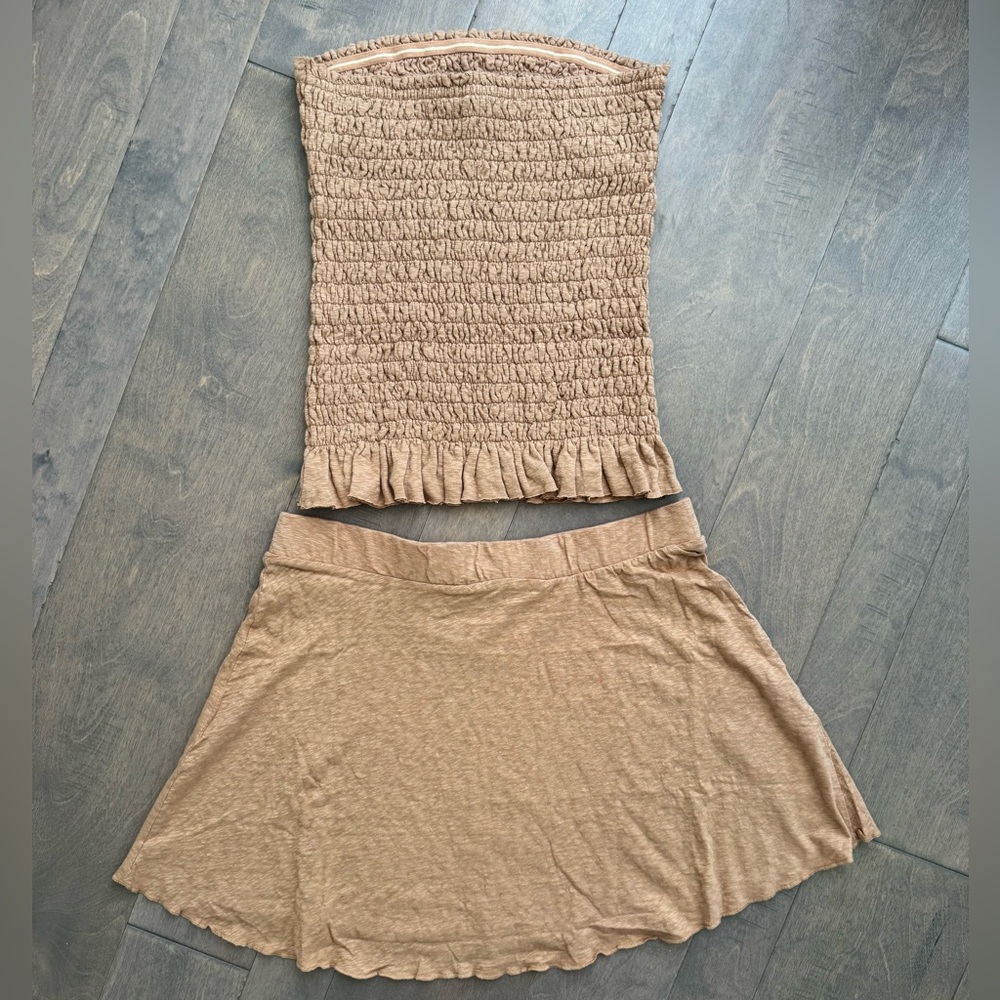 NWOT Free People Beach Lora Set-Suntan - Picture 11 of 16